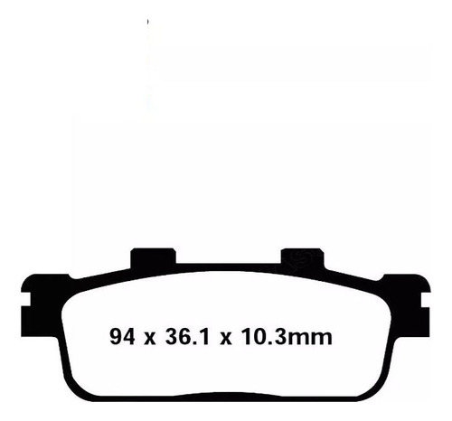 Pastilla Freno Trasero Daelim S3 250. Sfac 427 Motos Mca