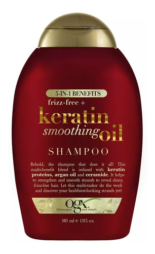 Ogx Shampoo 5 En 1 Keratin Oil   385ml