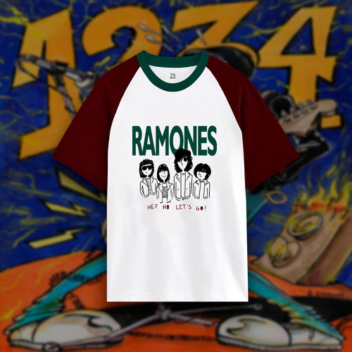 Camiseta Para Niños Ramones Tallas 4, 6, 8, 10, 12, 14