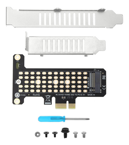 2 Nvme Pcie X1 Adaptador Convertidor Soporte Completo Para