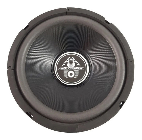 Bocina Woofer 8 Pulgadas 8 Ohms 210w Mega Power 065-267 Color Negro