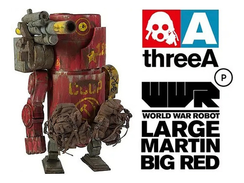 Figura Large Martin Big Red - World War Robot - Threea (Usado)