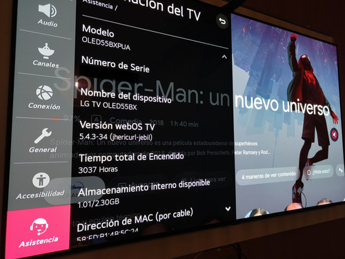 Smart Tv LG Oled 4k 55 Bx Oled55bxpua 120hz Hdr Dolby Atmos (Usado)