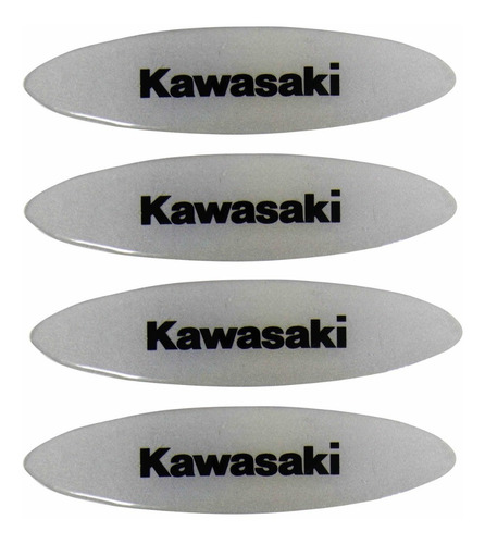 Adesivos Capacete Kawasaki Resinados Refletivo 2,4x10 Rs5 Cms