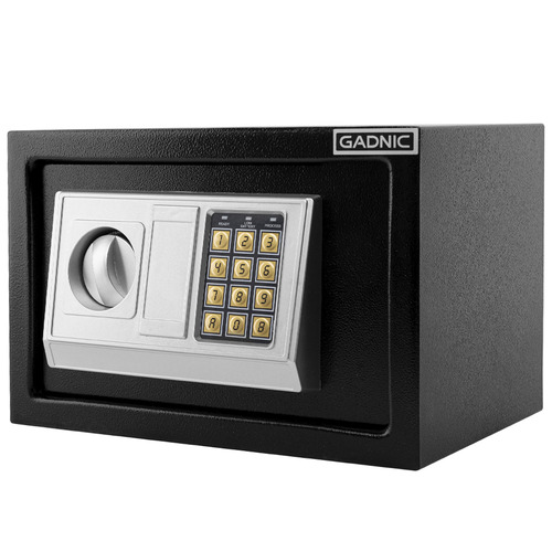 Caja Fuerte Digital Con Combinación Y Llave Super Resistente Color Negro