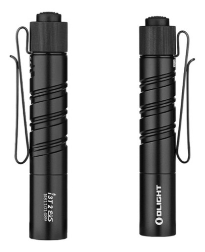 Linterna EDC de bolsillo. Olight i3t 2 Eos, 200 lúmenes, 62 metros, luz blanca - Clip doble: gorra y bolsillo