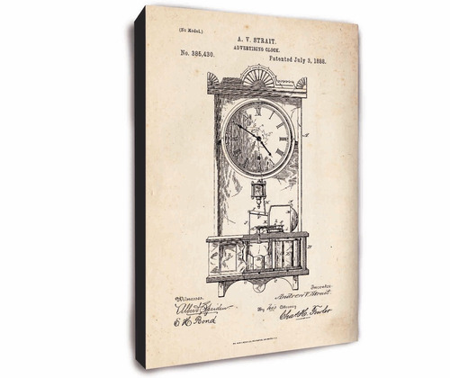 Cuadro De Relojes Estilo Antiguo Vintage - Super Moderno