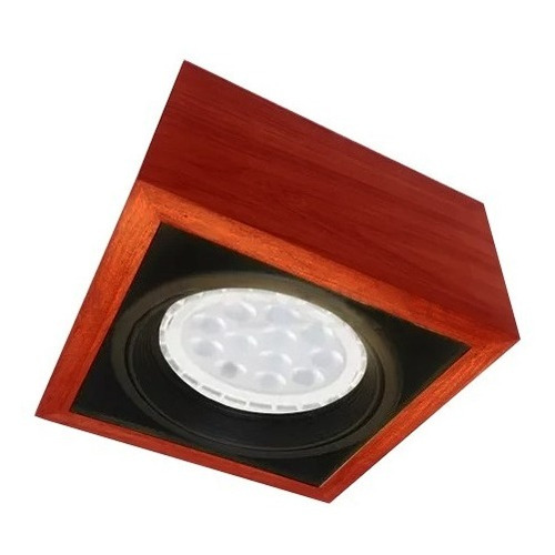 Plafon Madera Woody 1 Luz Ar111 Gu10 Apto Led