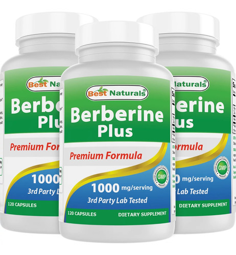 Berberine  Berberina Plus 120 Cápsulas  Envío Gratis