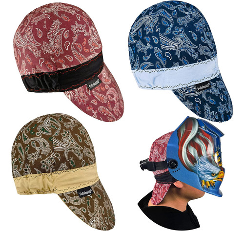 Gorros De Soldadura Fullsheild De 3 Piezas Para Hombre, 2 Ac