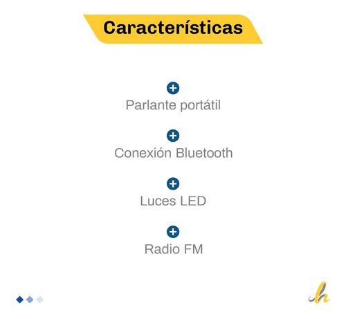 Parlante Portátil Bluetooth Sd/usb Fm Kanji Pacha Lh
