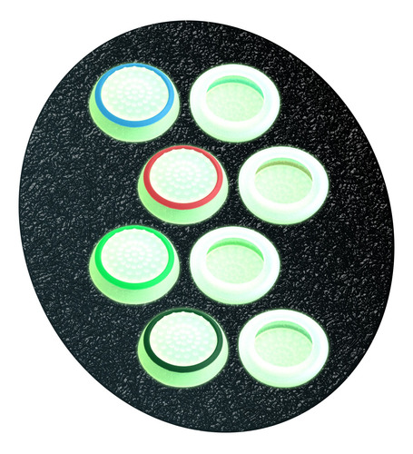 6 Gomas Fosforescente Joystick Silicon Para Ps4 Ps5 Y Xbox