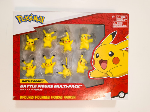 Figuras Pokemon Pikachu Battle Ready Set 8 Pack Jazwares (Usado)
