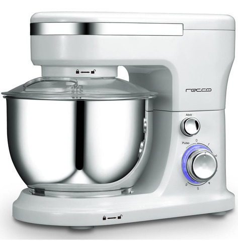 Batidora De Pie Recco Rbp-biscotto 600w Blanco 4l