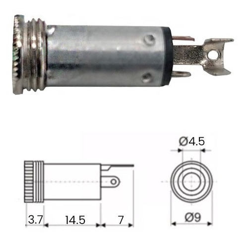 Conector De Audio Jack Hembra 3.5mm Auxiliar 3.5