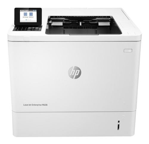 Impressora função única HP LaserJet Enterprise M608dn branca 100V - 127V