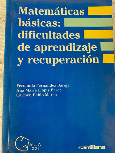 Libro Matemáticas Básicas: Dificultades De Aprendizaje ...