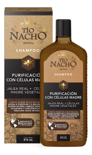 Tio Nacho Purificación Con Células Madre Shampoo X 415ml
