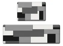 Comprar 2 Tapete Cocina Grise Antifatiga Acolchado Geometrico