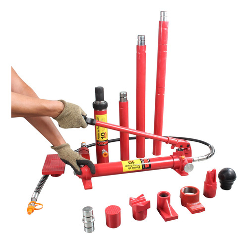 Porto Power 10toneladas Estuche Plastico 13accesorios Mikels