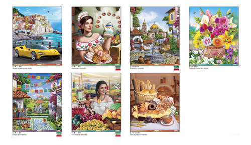 50 Calendario Len Varilla Mediano N Imagen + Santoral Anli