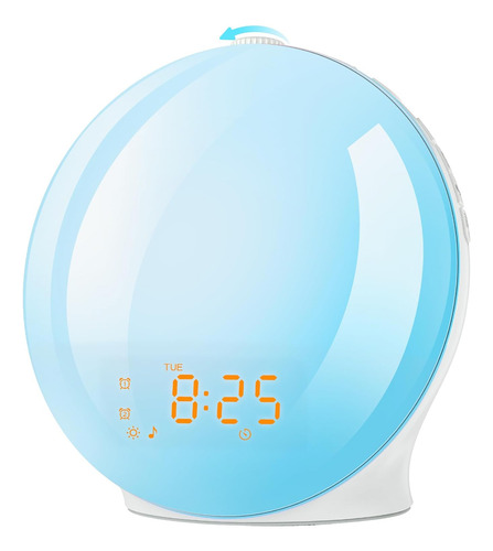 Despertador Inteligente Con Luz Ambiental Para Despertarse