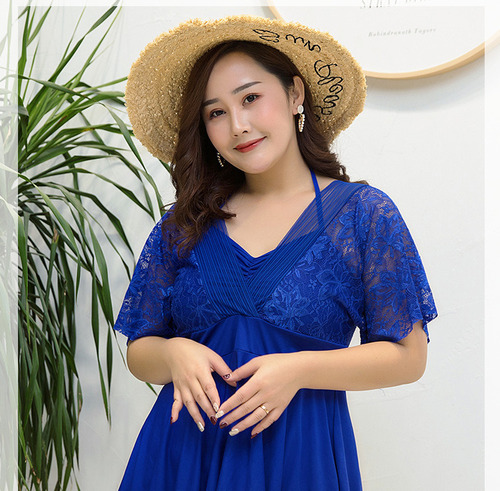 Para H C Traje De Baño Para Gorditas Curvy Blusón Falda Y