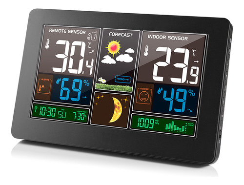 Sensor De Alarma De Fase Con Higrotermógrafo Y Monitor Meteo