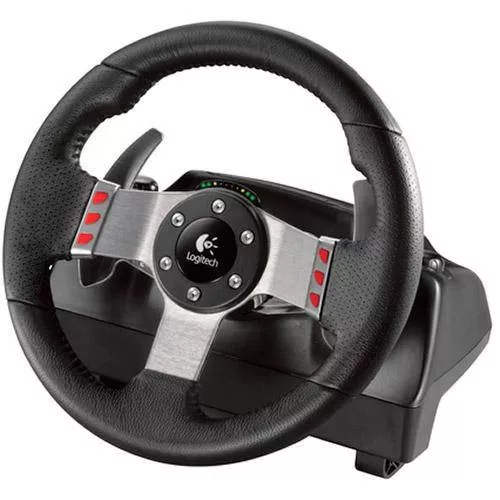 Volante Logitech G27 Racing Wheel com Force Feedback para PC/PS2/PS3 Câmbio  de 6 velocidades 941-000046