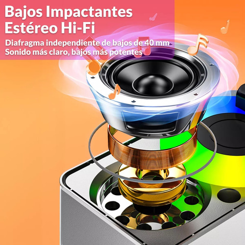 Bocina Bluetooth Portátil Con Soporte Para Celular Y Carga