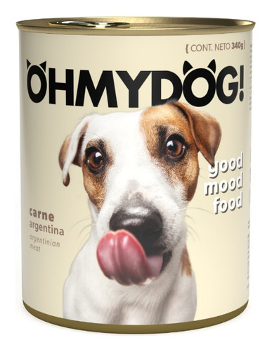 Ohmydog! - Carne Argentina - Alimento Húmedo para Perros - 12 Latas X 340gr