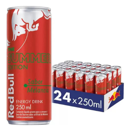 Energético Red Bull Energy Drink Melancia 250ml - 24 Latas