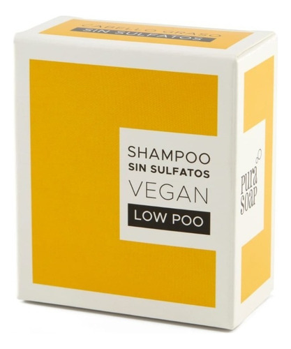 Shampoo Sólido Sin Sulfatos Vegan Low Poo Cabello Graso