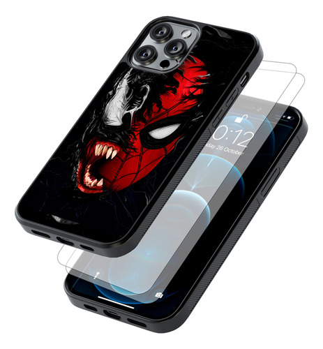 Funda + Dos Micas Para Iphone (todos) De Veenom Araña Iphone 14 Pro Max