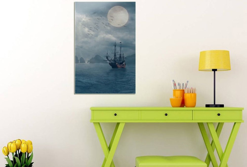 Vinilo Decorativo 40x60cm Piratas Sailor Barco Mar M6