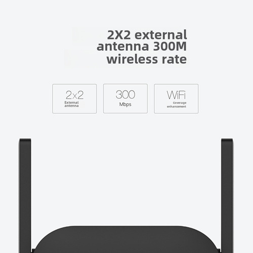 Negro - Amplificador De Señal Inalámbrico Xiaomi Wifi Amplif