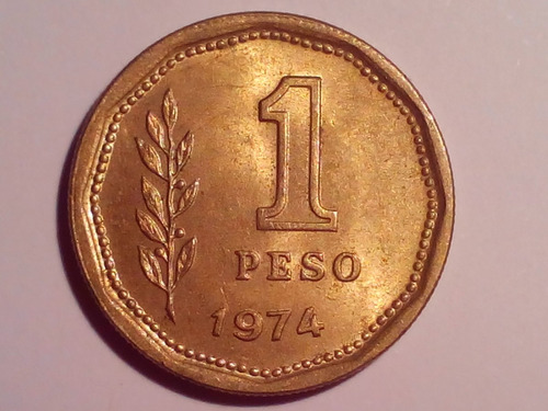 Variante - 1 Peso 1974 - Casi Reverso Medalla