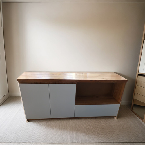 Rack Tv De Madera Alto Mueble - Estilo Y Funcionalidad Blanco