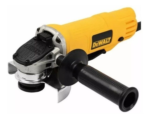 Imagen 2 de 7 de Miniamoladora angular DeWalt DWE4120 de 50 Hz color amarillo 900 W 220 V + accesorio
