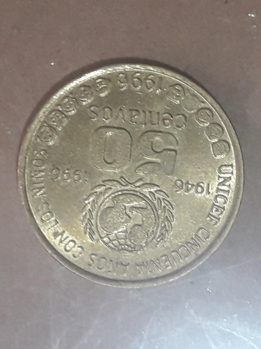 Moneda De Argentina De 50 Centavos De 1996 Conmemorativa