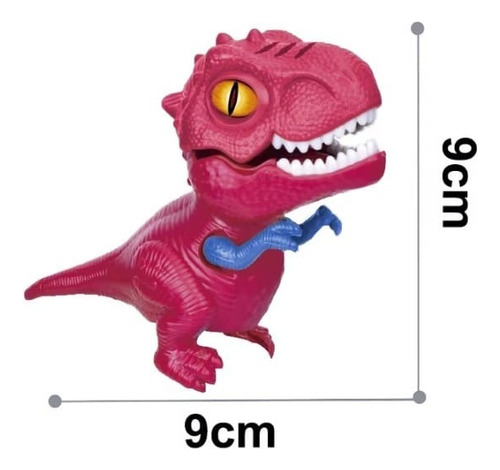 4 Varas Grandes De Burbujas Con Figura De Dinosaurios Transparente