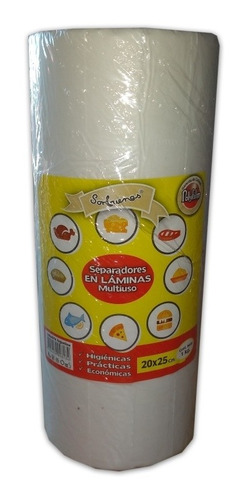 Folex Separador Fiambre Laminas Freezer 20x25, Rollo X 1kg