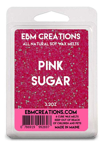 Azúcar Rosa - Cera De Soja Totalmente Natural Perfumada - 6