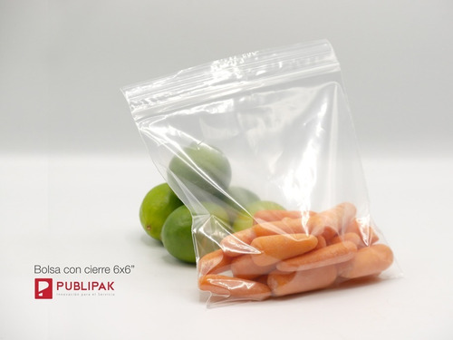 Bolsas Resellables 6x6 Pulg. - Pqte. De 100 Pz.