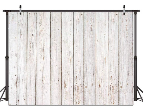 Dudaacvt 8x6ft Fondo De Madera Vintage Retro Rústico Blanco 