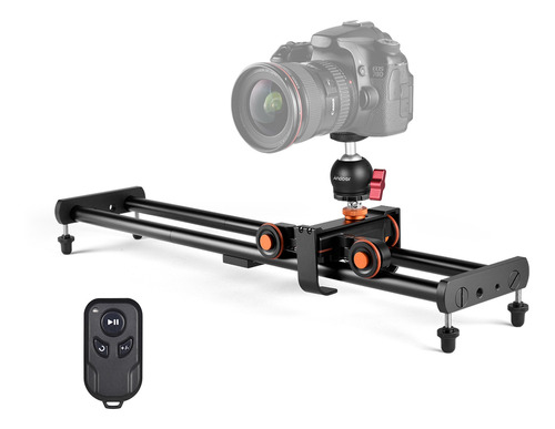 Andoer Cámara Video Dolly Slider Kit Con 3 Ruedas Auto Dolly