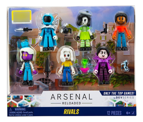 Roblox Arsenal Reloaded Rivals Paquete 6 Figuras De Acción 