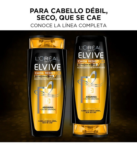 Acondicionador L'oréal Elvive Caida Resist X3 Nutr Int 750 M