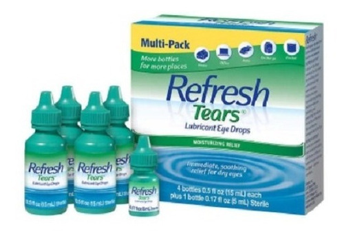 Refresh Tears Gotas Para Ojos 4 Frascos De 65 Ml Cada Una