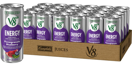 V8 +energy, Bebida Energetica Saludable, Energia Natural Del